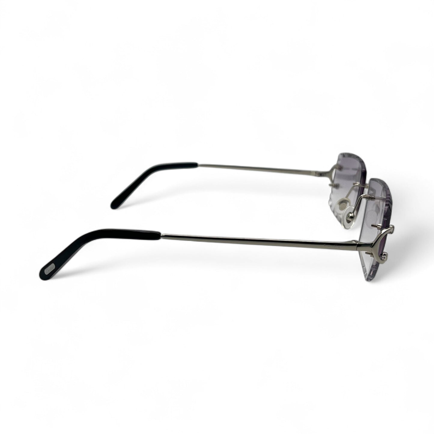 Big C Decor (Diamond Cut) - Silver Wires Sunglasses w/ Custom Lenses (2020s)