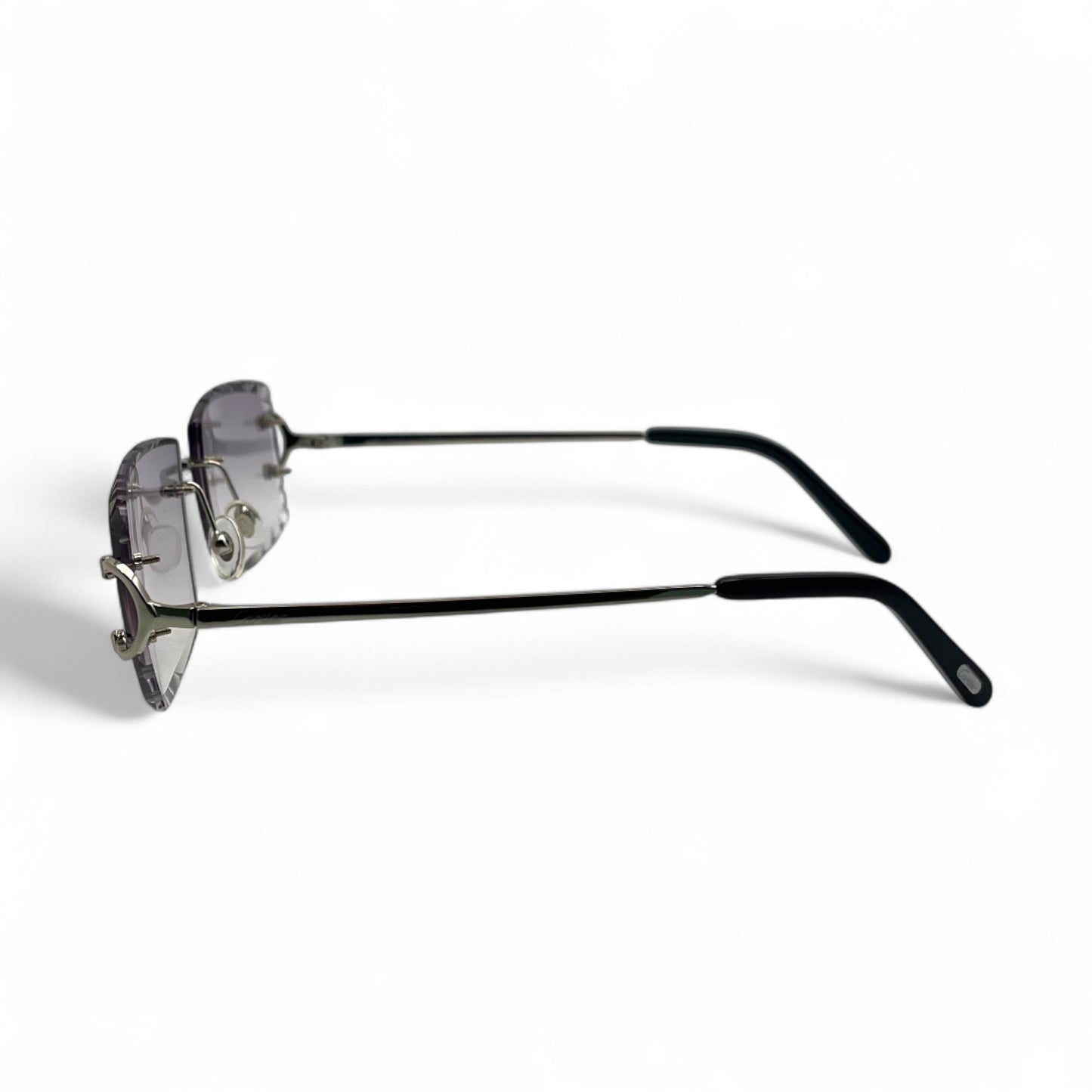 Big C Decor (Diamond Cut) - Silver Wires Sunglasses w/ Custom Lenses (2020s)