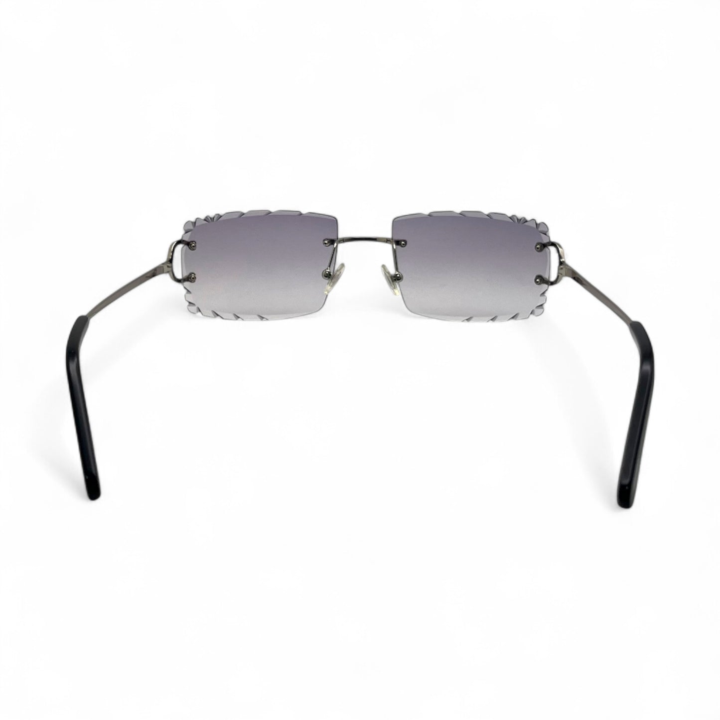Big C Decor (Diamond Cut) - Silver Wires Sunglasses w/ Custom Lenses (2020s)