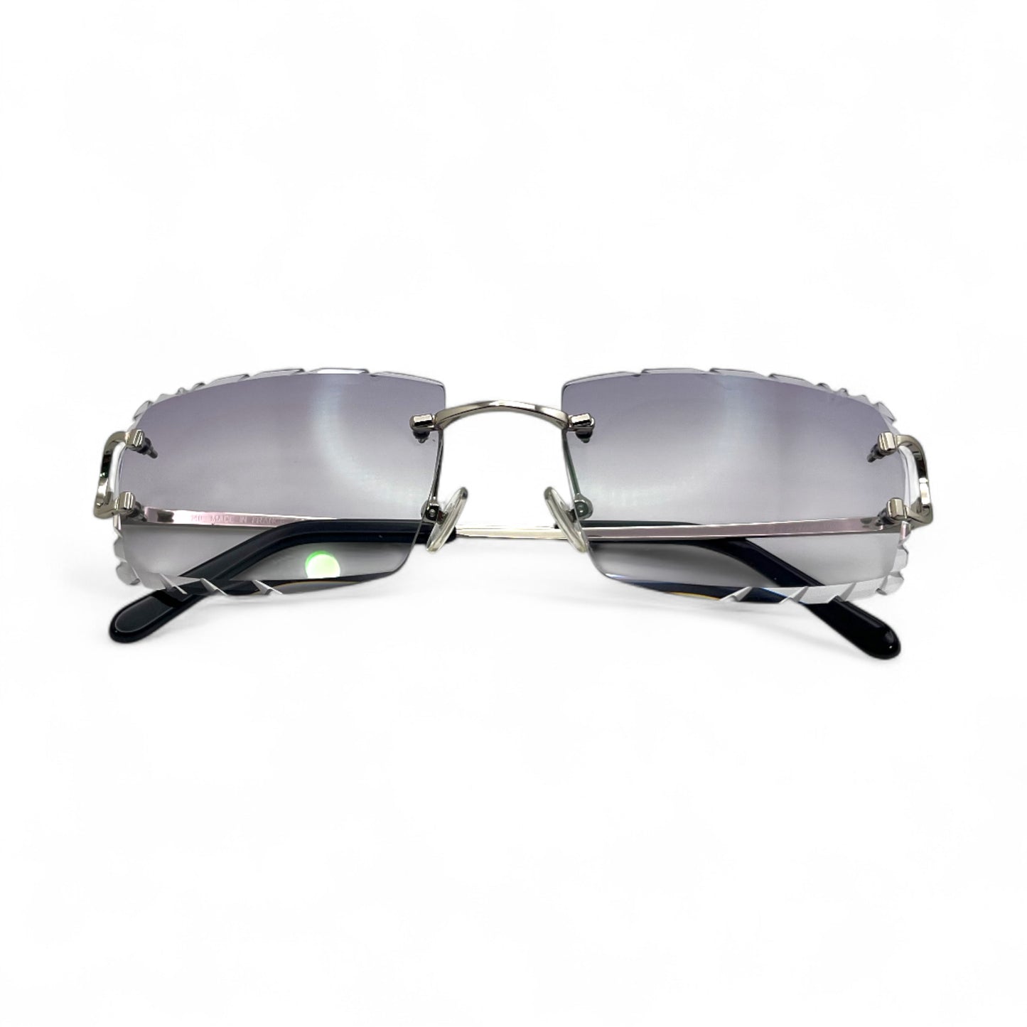 Big C Decor (Diamond Cut) - Silver Wires Sunglasses w/ Custom Lenses (2020s)
