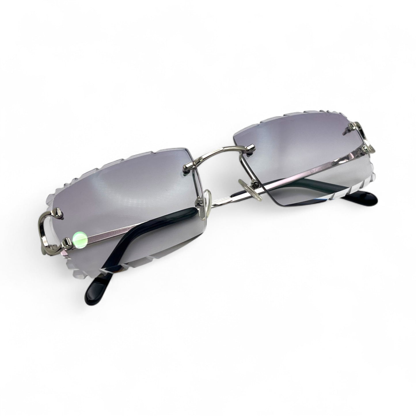 Big C Decor (Diamond Cut) - Silver Wires Sunglasses w/ Custom Lenses (2020s)
