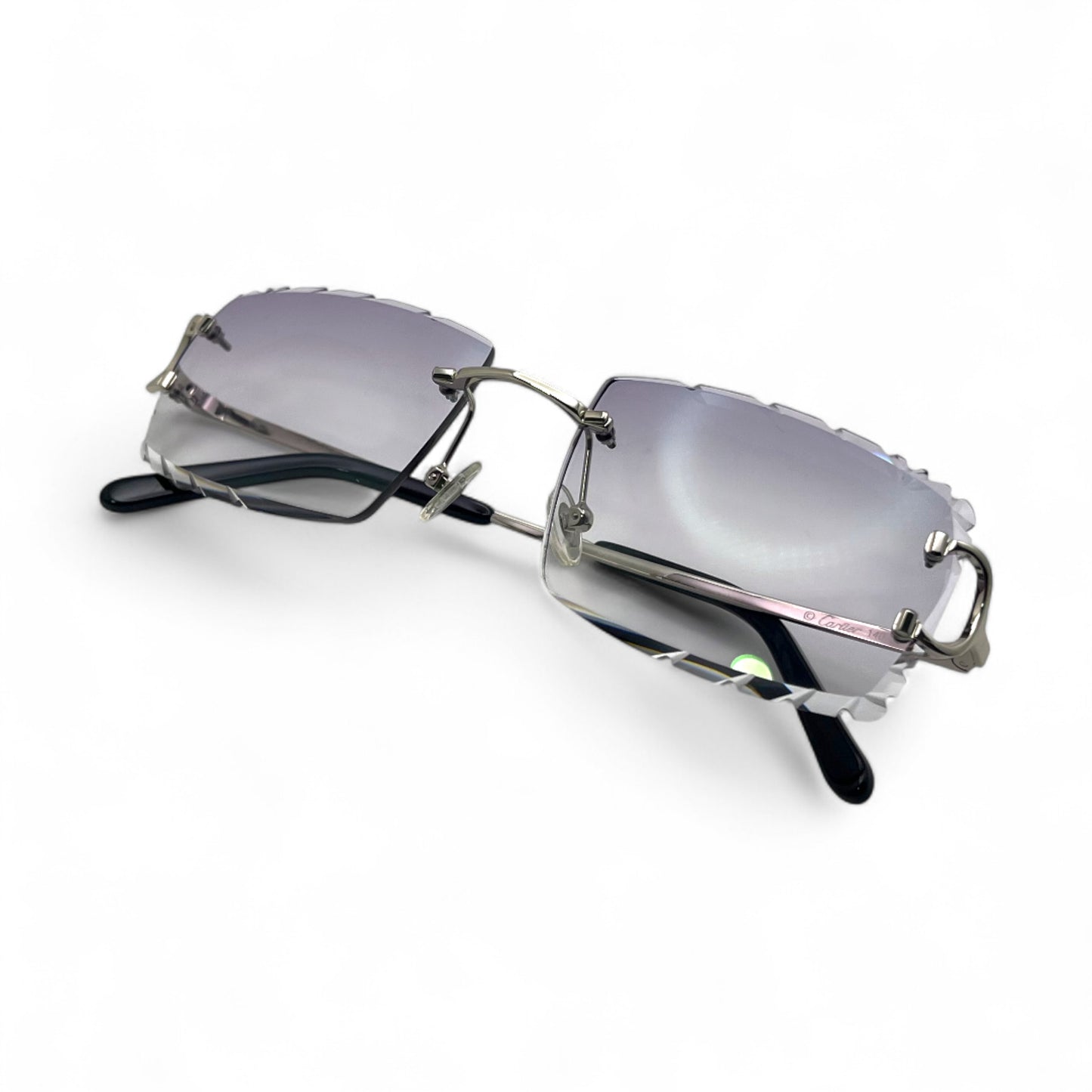 Big C Decor (Diamond Cut) - Silver Wires Sunglasses w/ Custom Lenses (2020s)