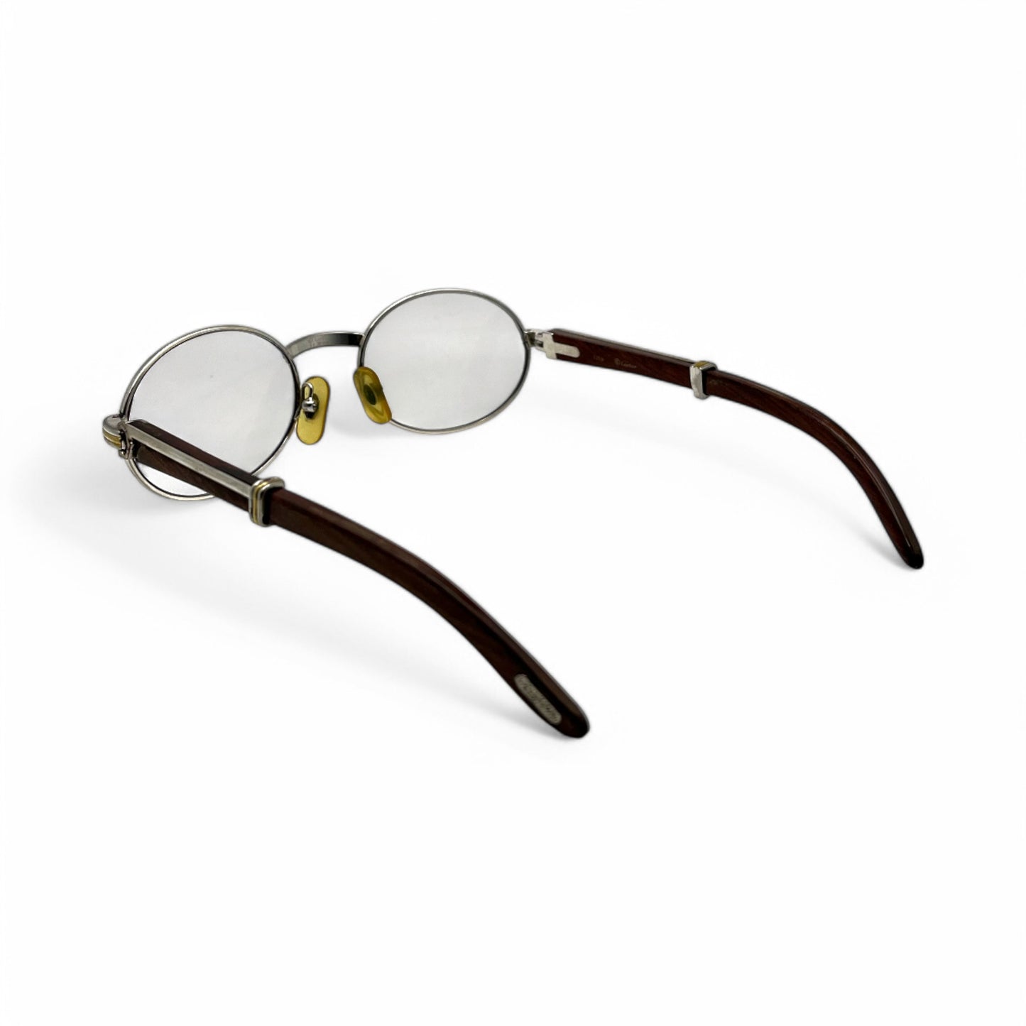 Authentic Cartier Giverny - 51-20 Silver Dark Woods w/ Transitional Lenses (90s)