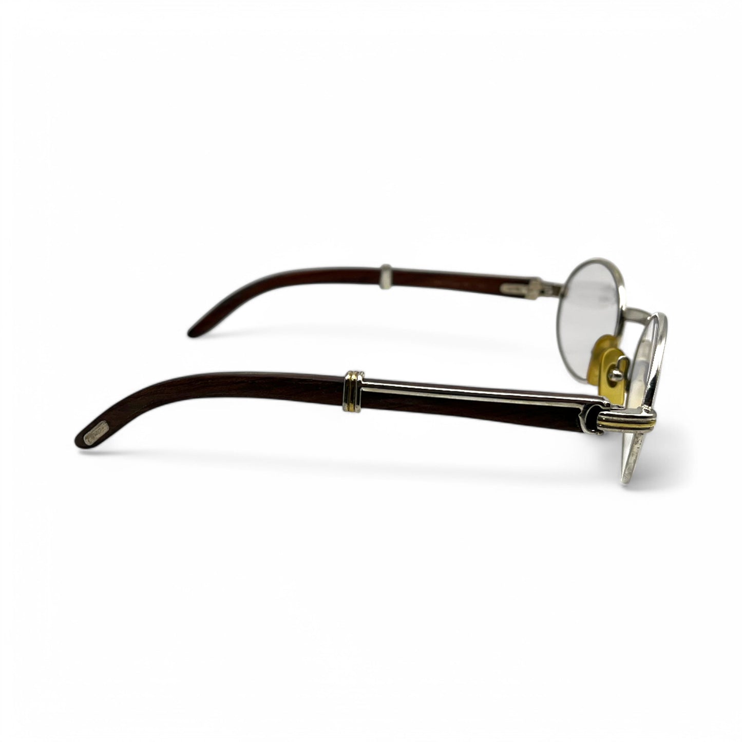 Authentic Cartier Giverny - 51-20 Silver Dark Woods w/ Transitional Lenses (90s)
