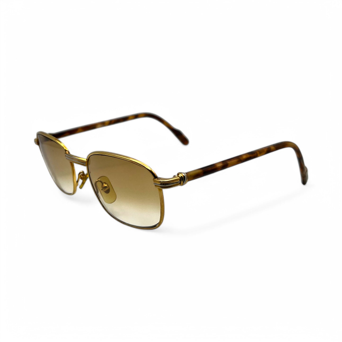 Cartier - Tortoise Acetate w/ Gold frame & Light Brown Lenses - Authentic