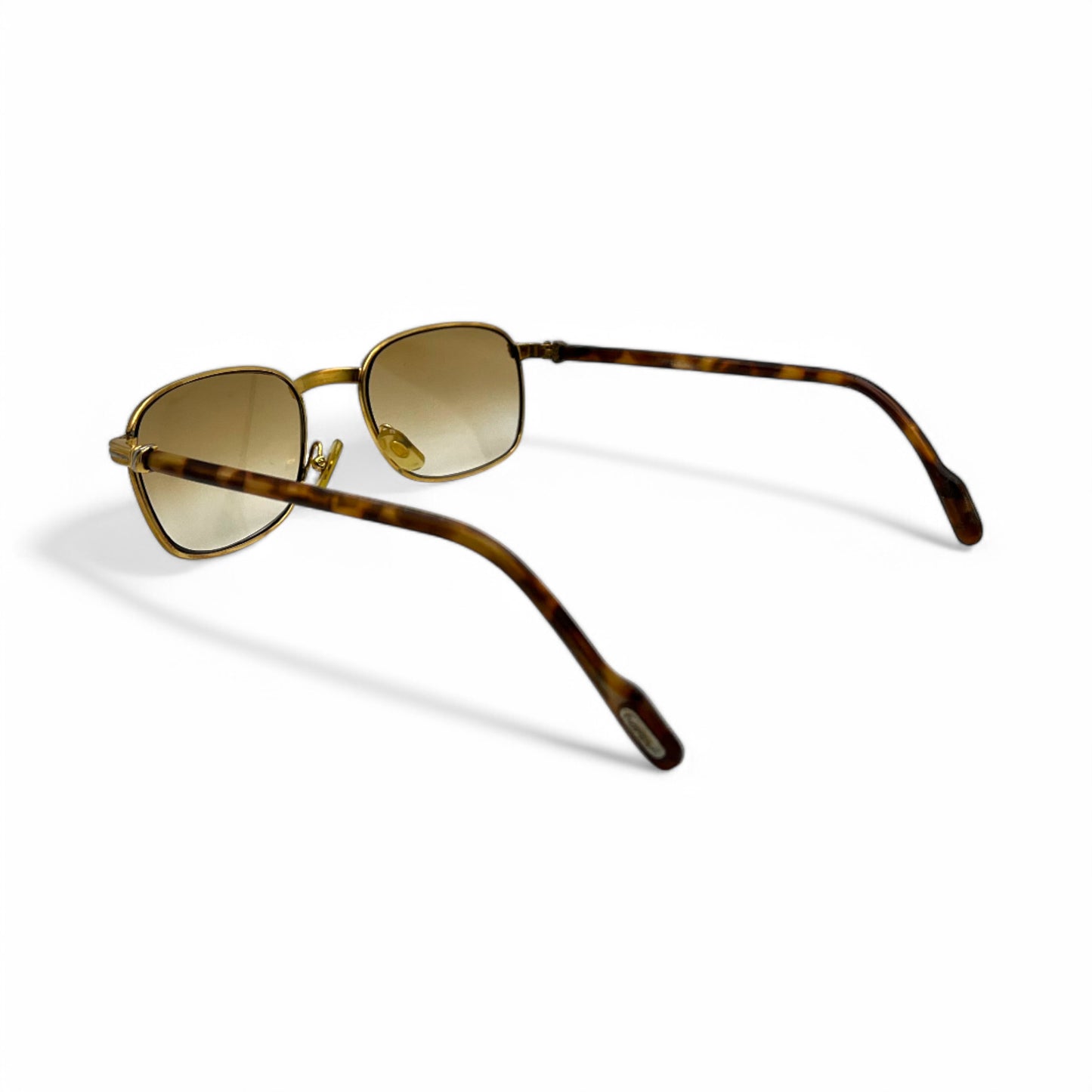 Cartier - Tortoise Acetate w/ Gold frame & Light Brown Lenses - Authentic