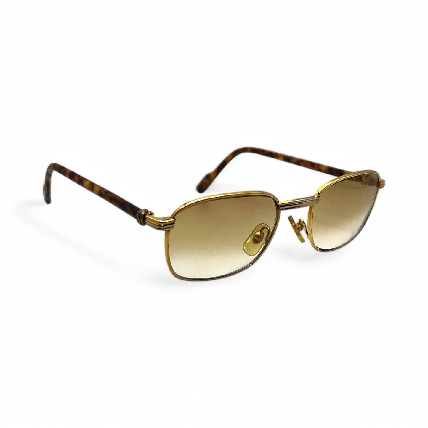 Cartier - Tortoise Acetate w/ Gold frame & Light Brown Lenses - Authentic