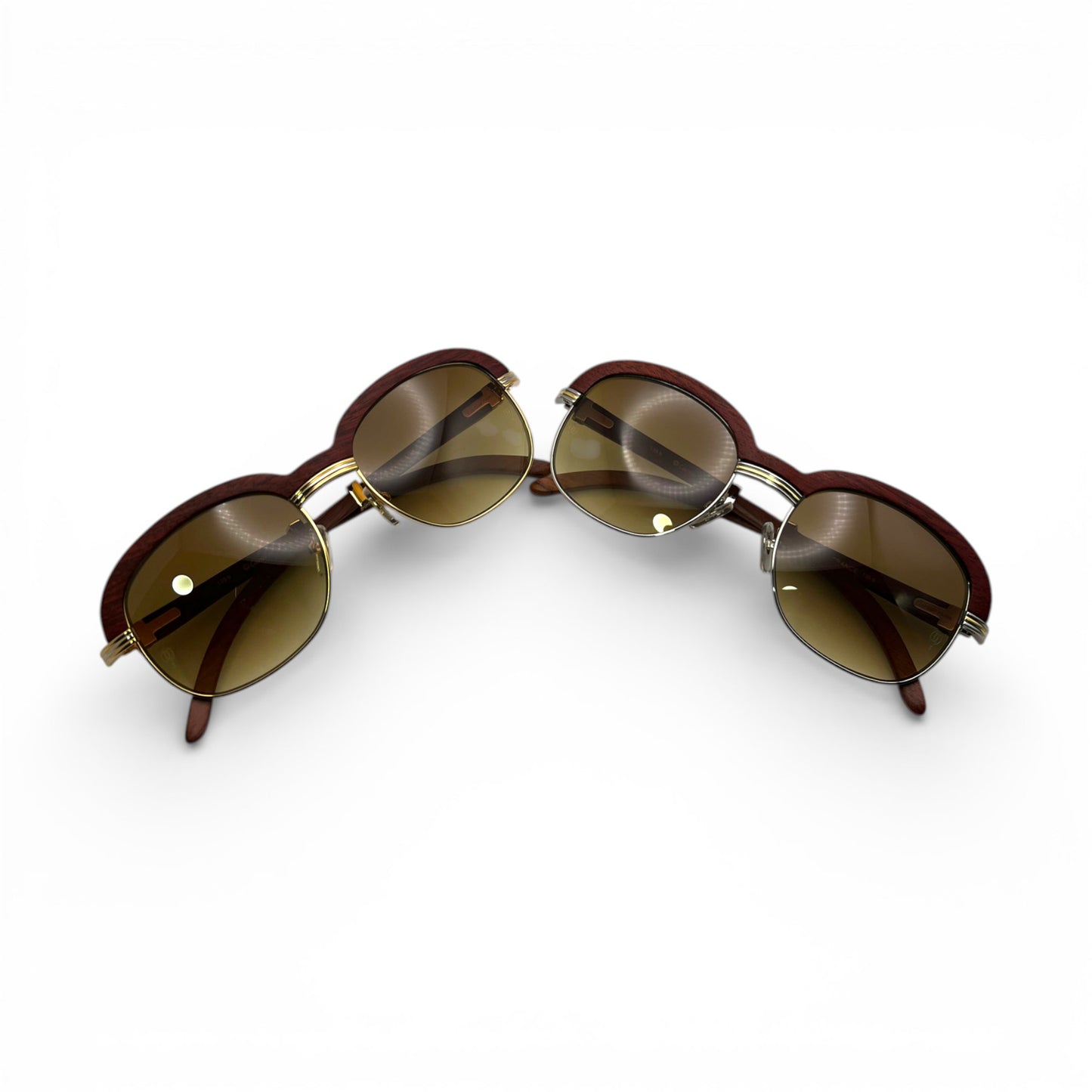 Malmaison - 56-20 Woods Sunglasses w/ Olive Brown Lenses (90s) - Luxury Optical