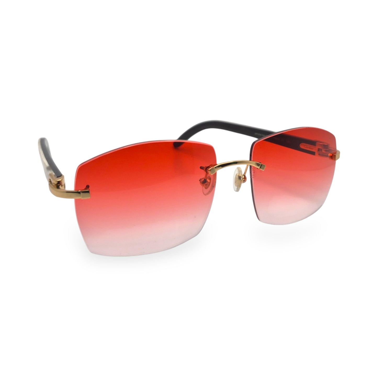 C Decor Buffs - Gold White Genuine Horn Sunglasses (2010s)