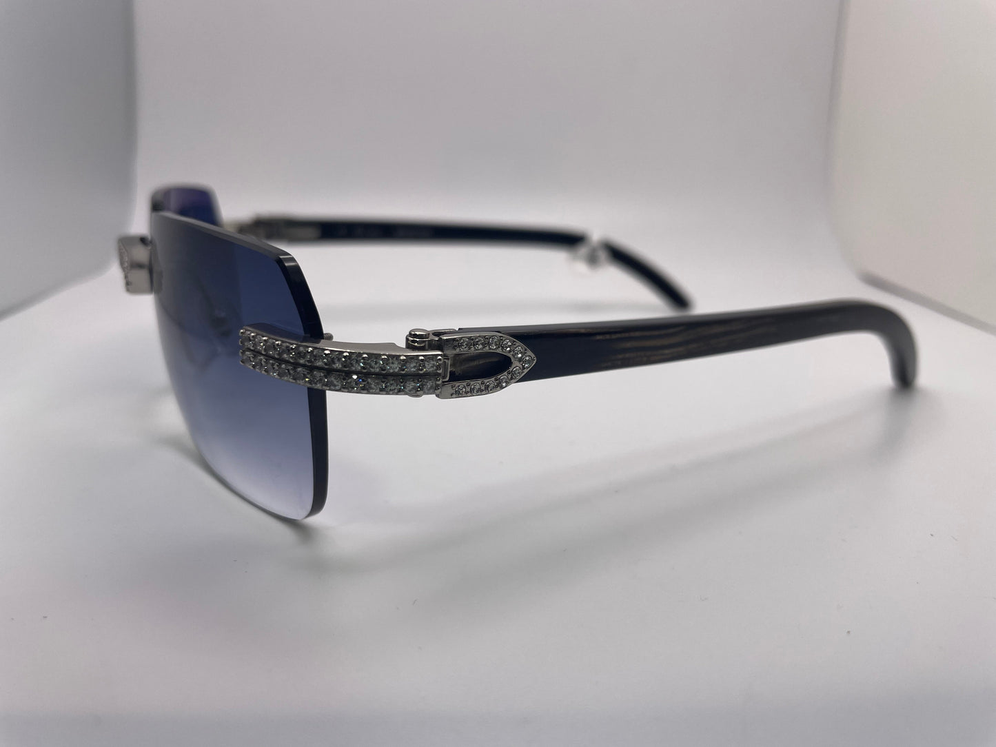 Cartier C Décor - Square Silver w/ Black Buffs - AR Square Lenses - Luxury Optical