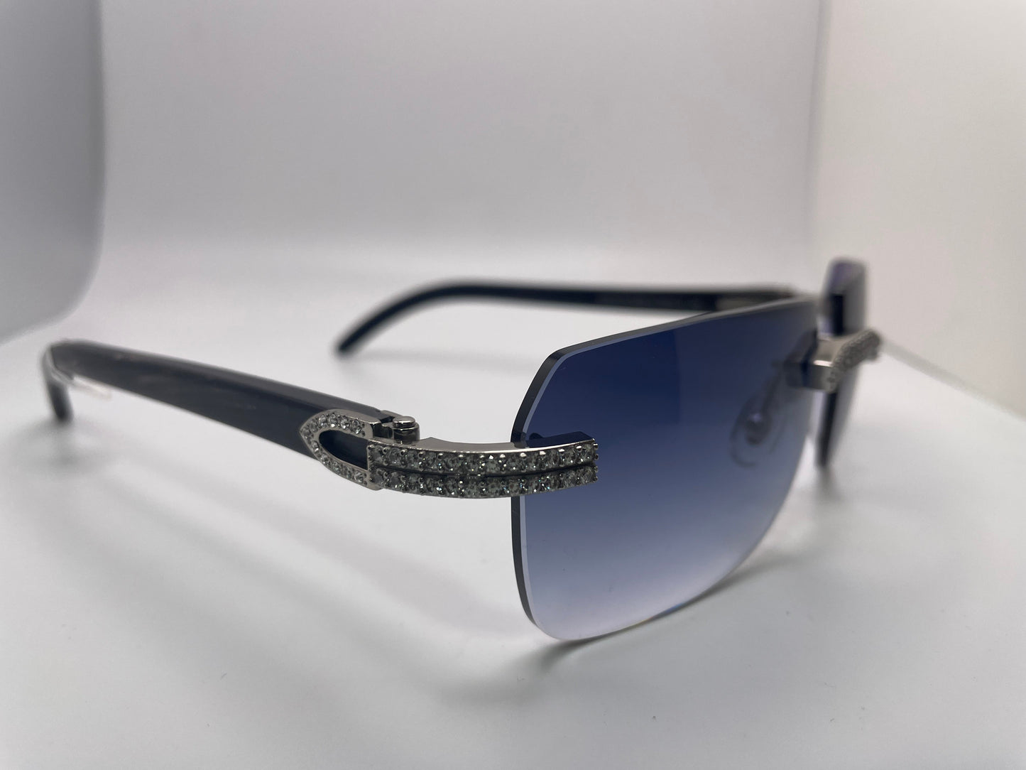 Cartier C Décor - Square Silver w/ Black Buffs - AR Square Lenses - Luxury Optical