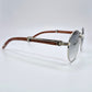 Bagatelle - Silver Woods w/ Smoke Gray Lenses - Diamonds Prong Bridge