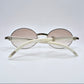 Giverny - Silver White Buffs w/ Light Brown Lenses - Diamonds Prong Bridge