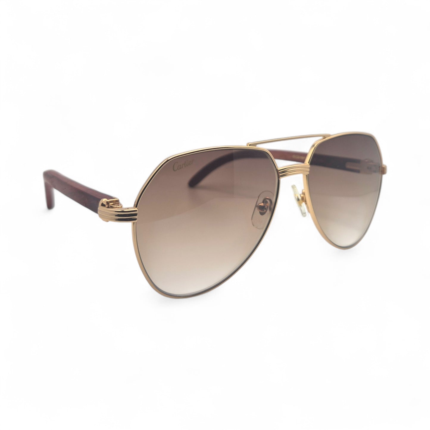CT0272S Santos Aviators Sunglasses - Woods w/ Faded Lenses