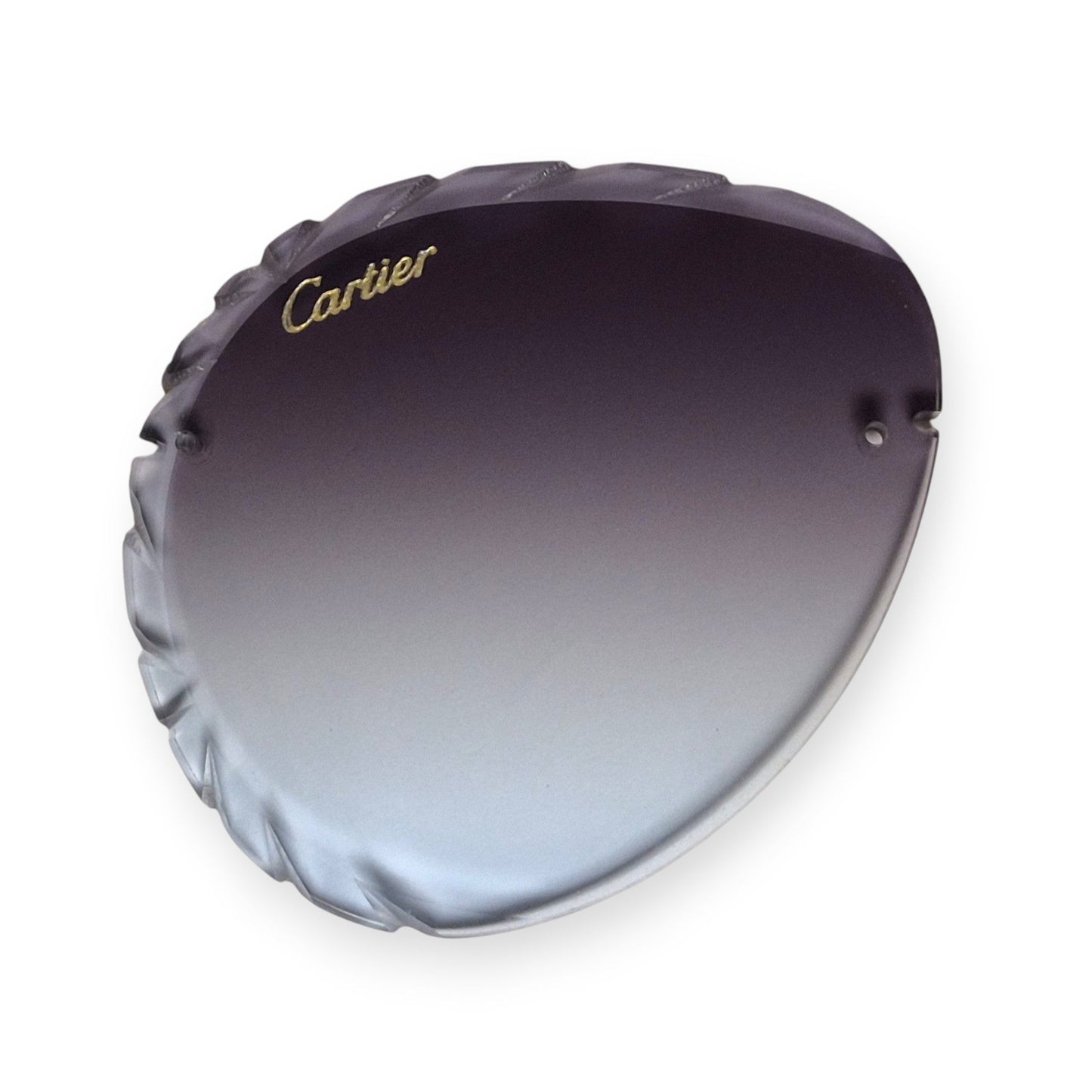 Custom Aviator Lenses (60) - Gray Gradient (Diamond Cut) - Luxury Optical
