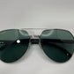 2023 Santos Aviators - Silver Buffs w/ Dark Green Faded Lenses