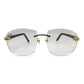 C Decor - Gold Dark Brown Marbles w/ Clear Lenses