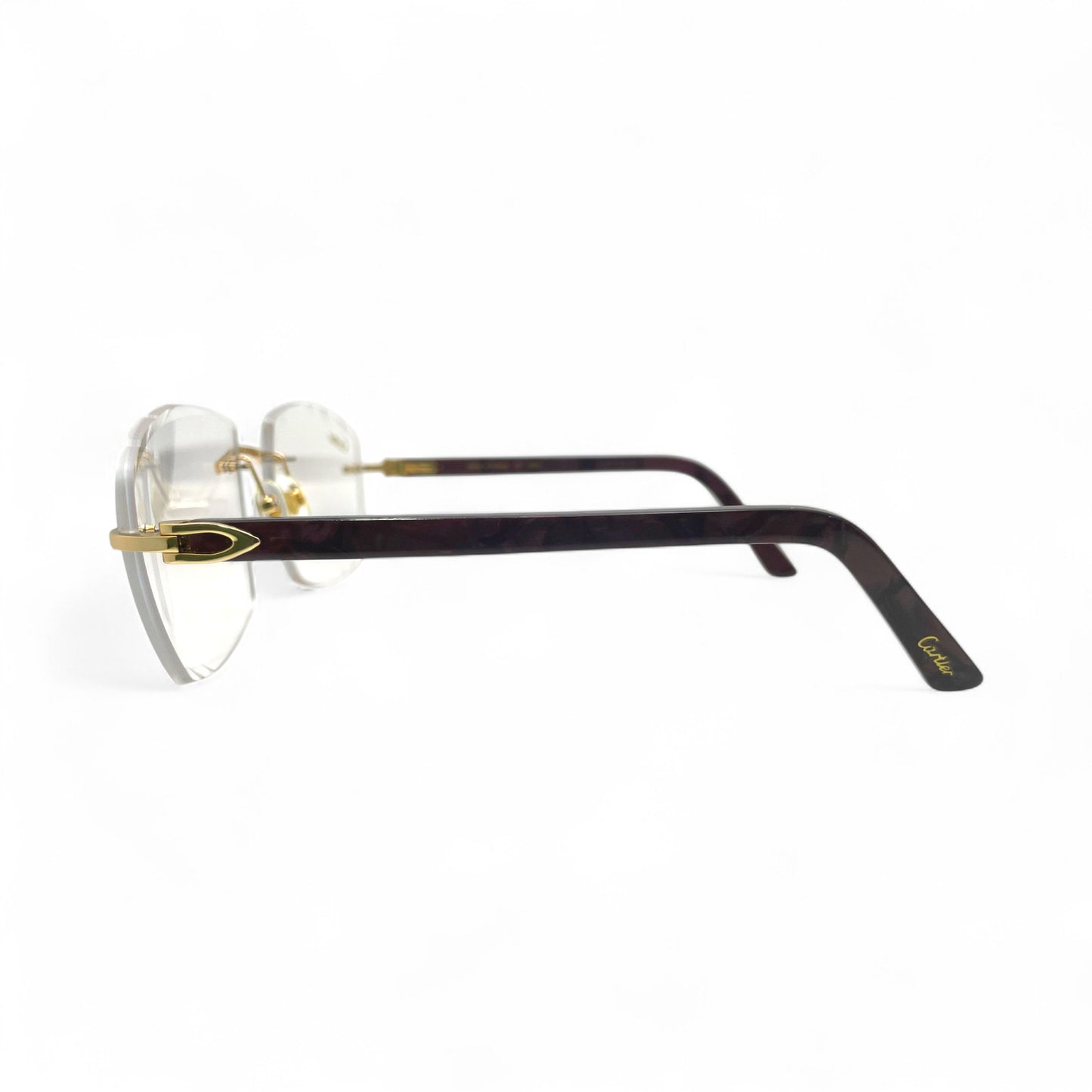 C Decor Marbles (Diamond Cut) - Gold Wine Red Marbles Sunglasses w/ Transition Gray Mykonos Lenses (2010s)