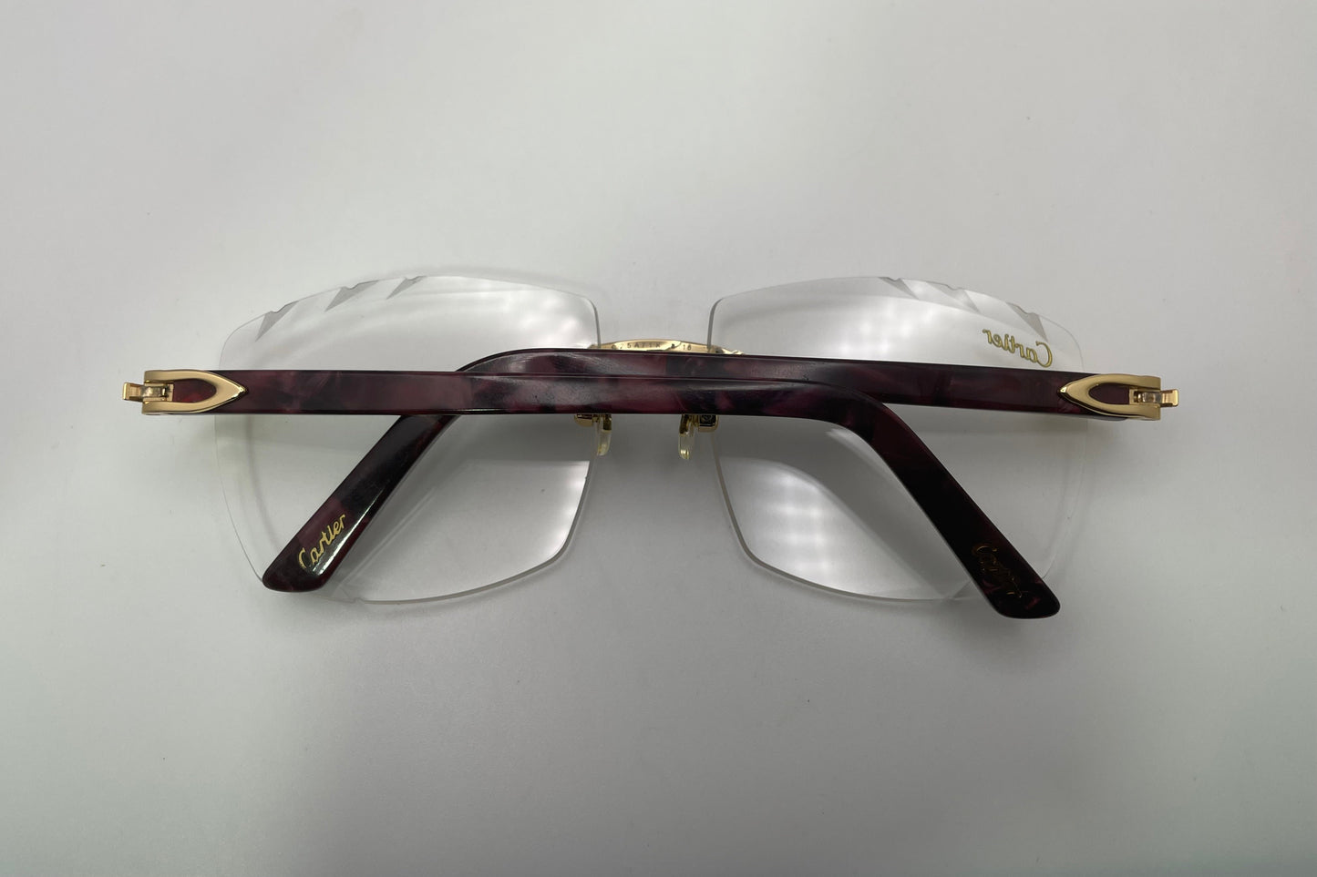 C Decor - Gold Dark Brown Marbles w/ Clear Lenses