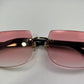 C Decor - Gold White Buffs w/ Fresh Pink Faded Lenses