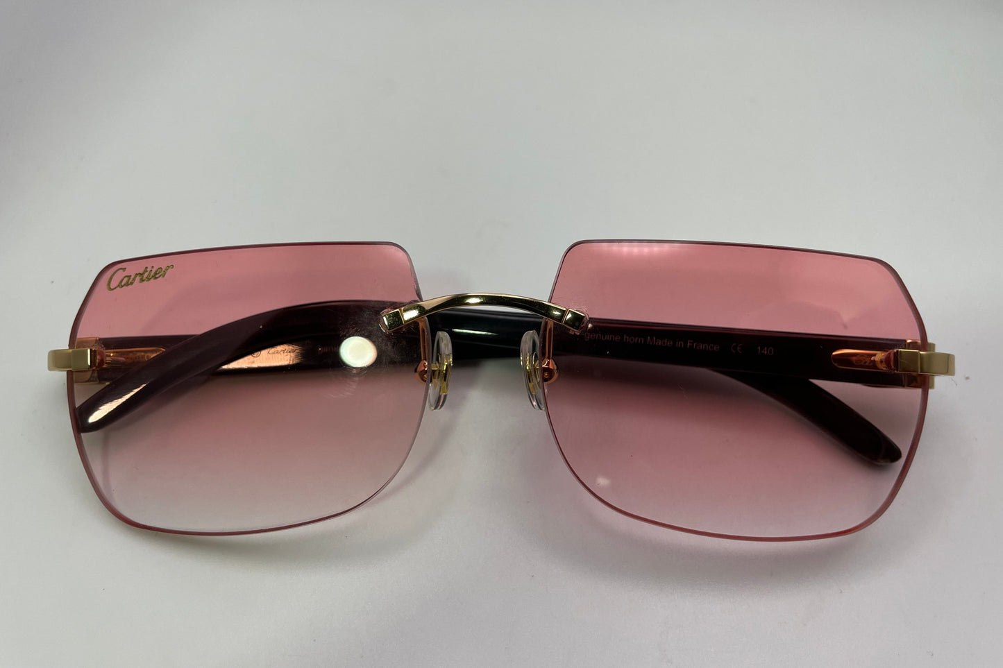 C Decor - Gold White Buffs w/ Fresh Pink Faded Lenses