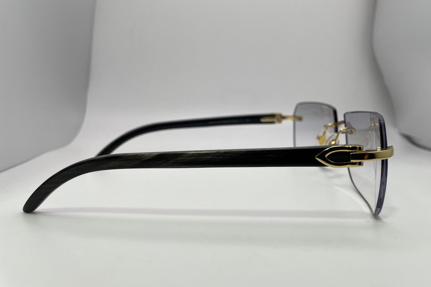 C Decor - Gold Black Buffs w/ Light Gray Faded Lenses