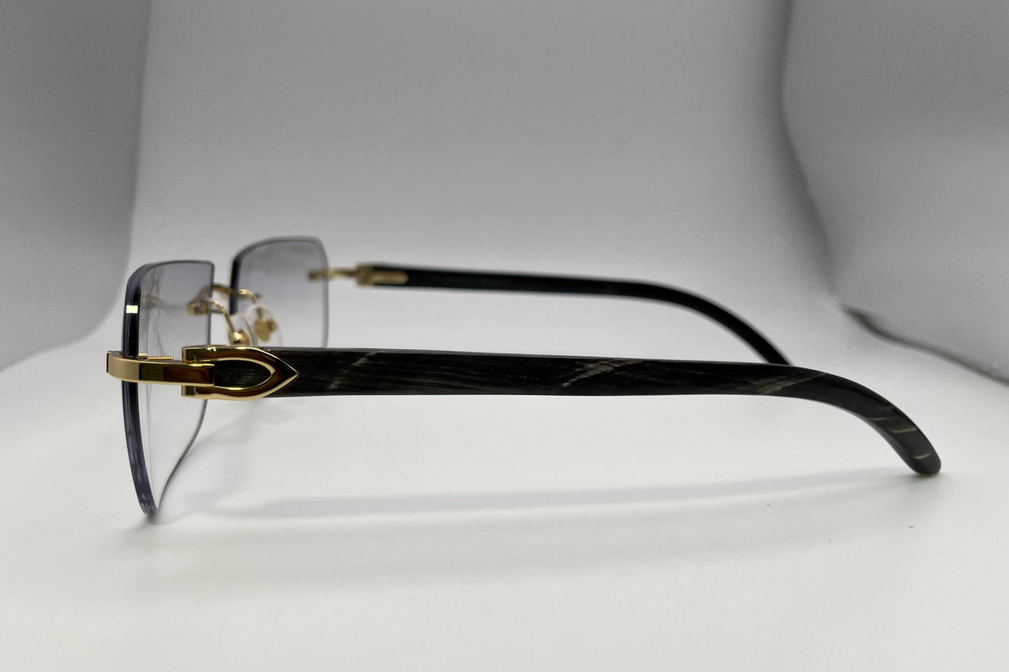 C Decor - Gold Black Buffs w/ Light Gray Faded Lenses