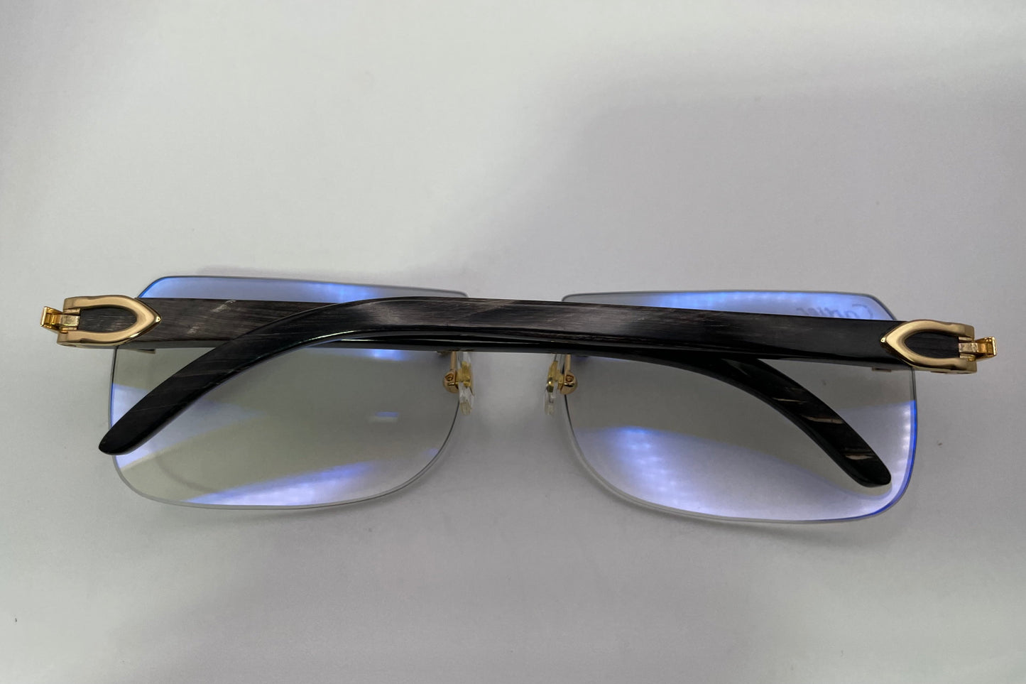 C Decor - Gold Black Buffs w/ Light Gray Faded Lenses