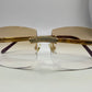 Big C - Gold Wires w/ Hennessy Brown Faded Lenses - Diamonds Bead Set