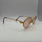 Cartier - Gold Wires w/ Pink Oval Lenses - Authentic