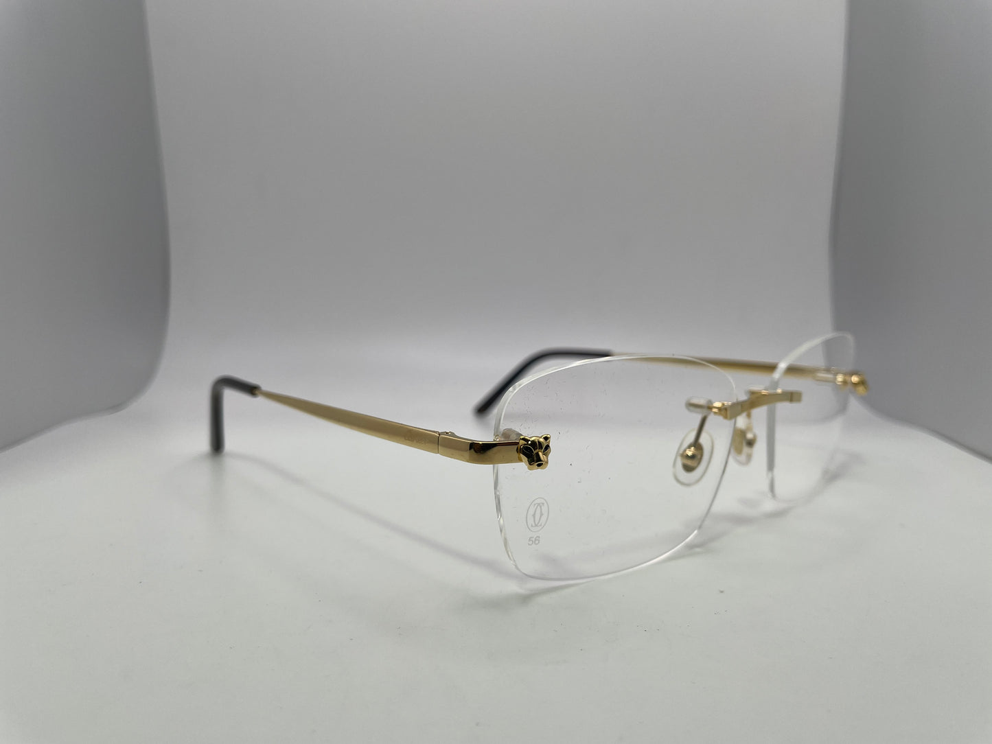 Cartier - Gold Wires w/ Clear Lenses - Authentic