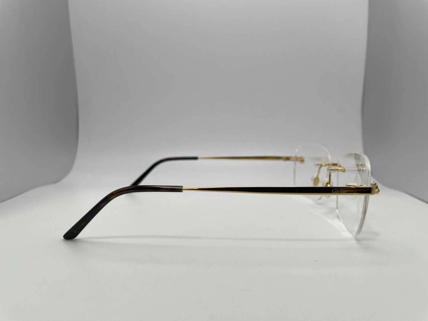 Cartier - Gold Wires w/ Clear Lenses - Authentic