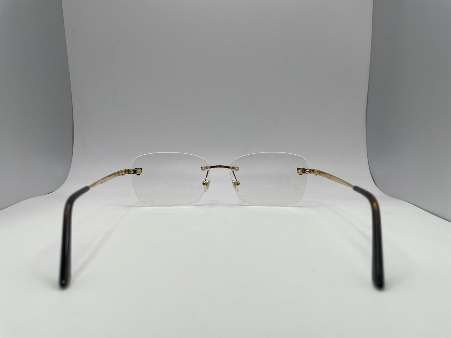 Cartier - Gold Wires w/ Clear Lenses - Authentic