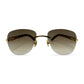 Cartier - Gold Woods w/ Brown Faded Lenses - Authentic