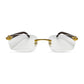 Cartier - Gold Woods w/ Clear Lenses - Authentic