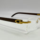 Cartier - Gold Woods w/ Clear Lenses - Authentic