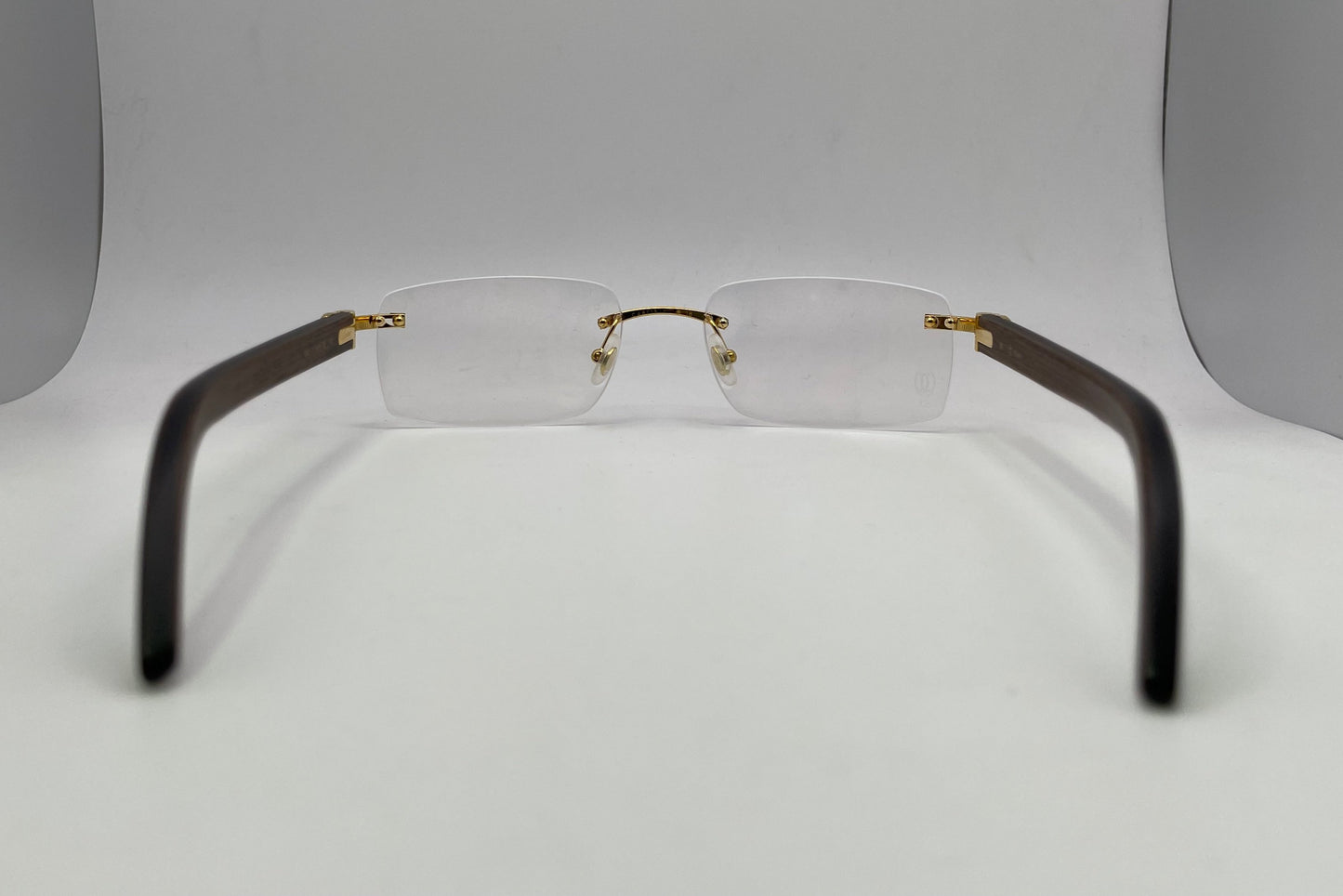 Cartier - Gold Woods w/ Clear Lenses - Authentic