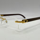 Cartier - Gold Woods w/ Clear Lenses - Authentic