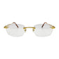 Cartier - Gold Wires w/ Clear Lenses - Authentic