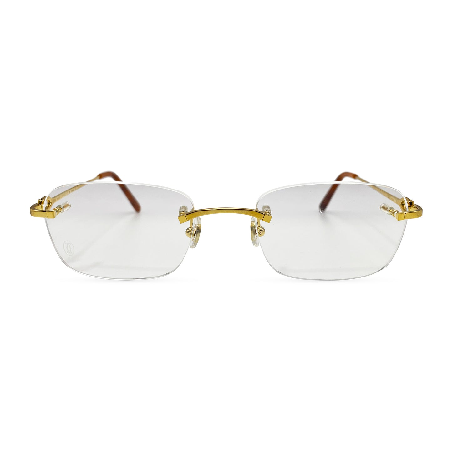 Cartier - Gold Wires w/ Clear Lenses - Authentic