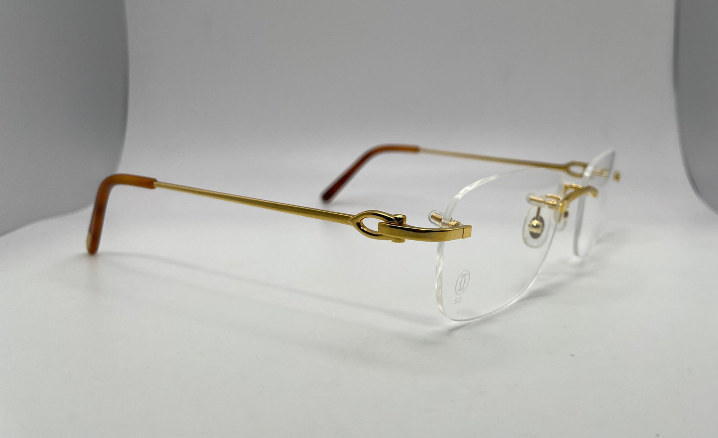 Cartier - Gold Wires w/ Clear Lenses - Authentic