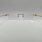 Cartier - Gold Wires w/ Clear Lenses - Authentic