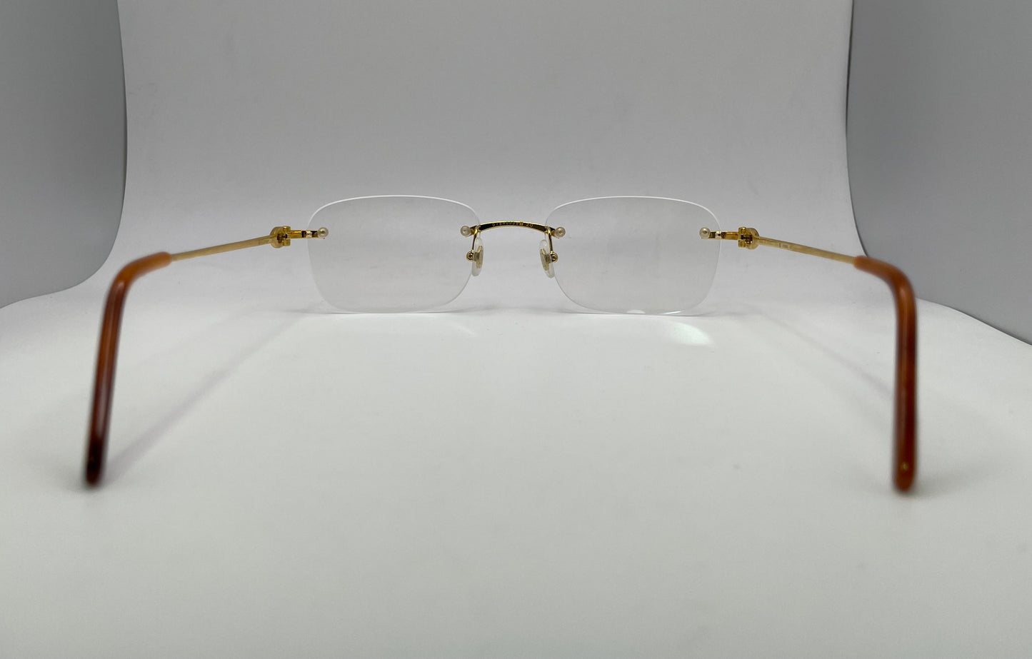 Cartier - Gold Wires w/ Clear Lenses - Authentic