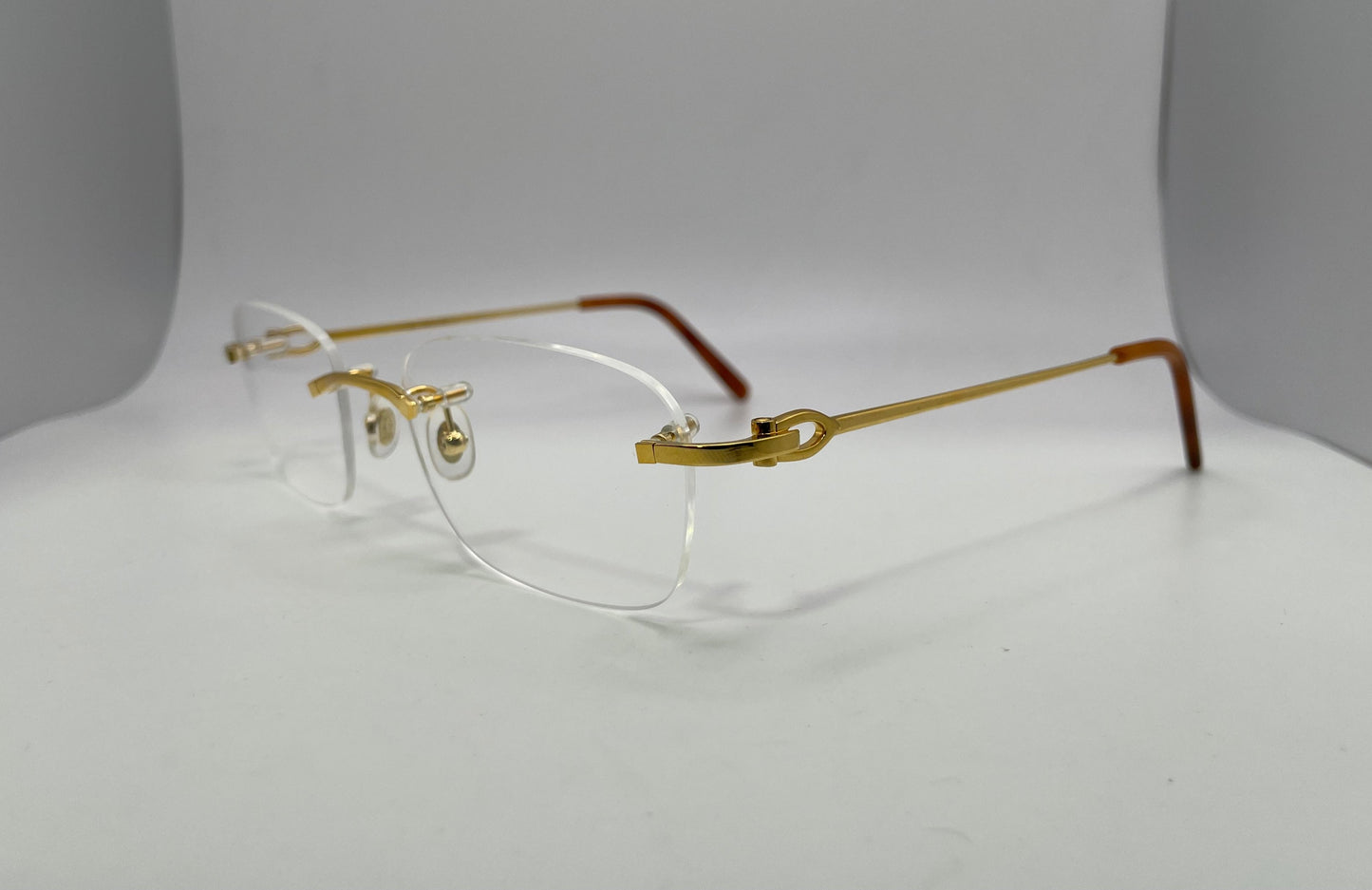 Cartier - Gold Wires w/ Clear Lenses - Authentic