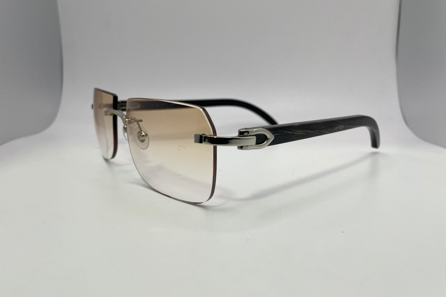 C Decor - Silver Black Buffs w/ Light Brown Faded Lenses