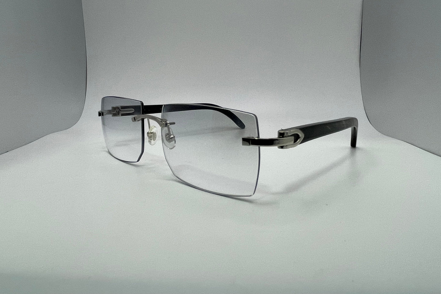 C Decor - Silver Black Buffs w/ Light Gray Faded Lenses