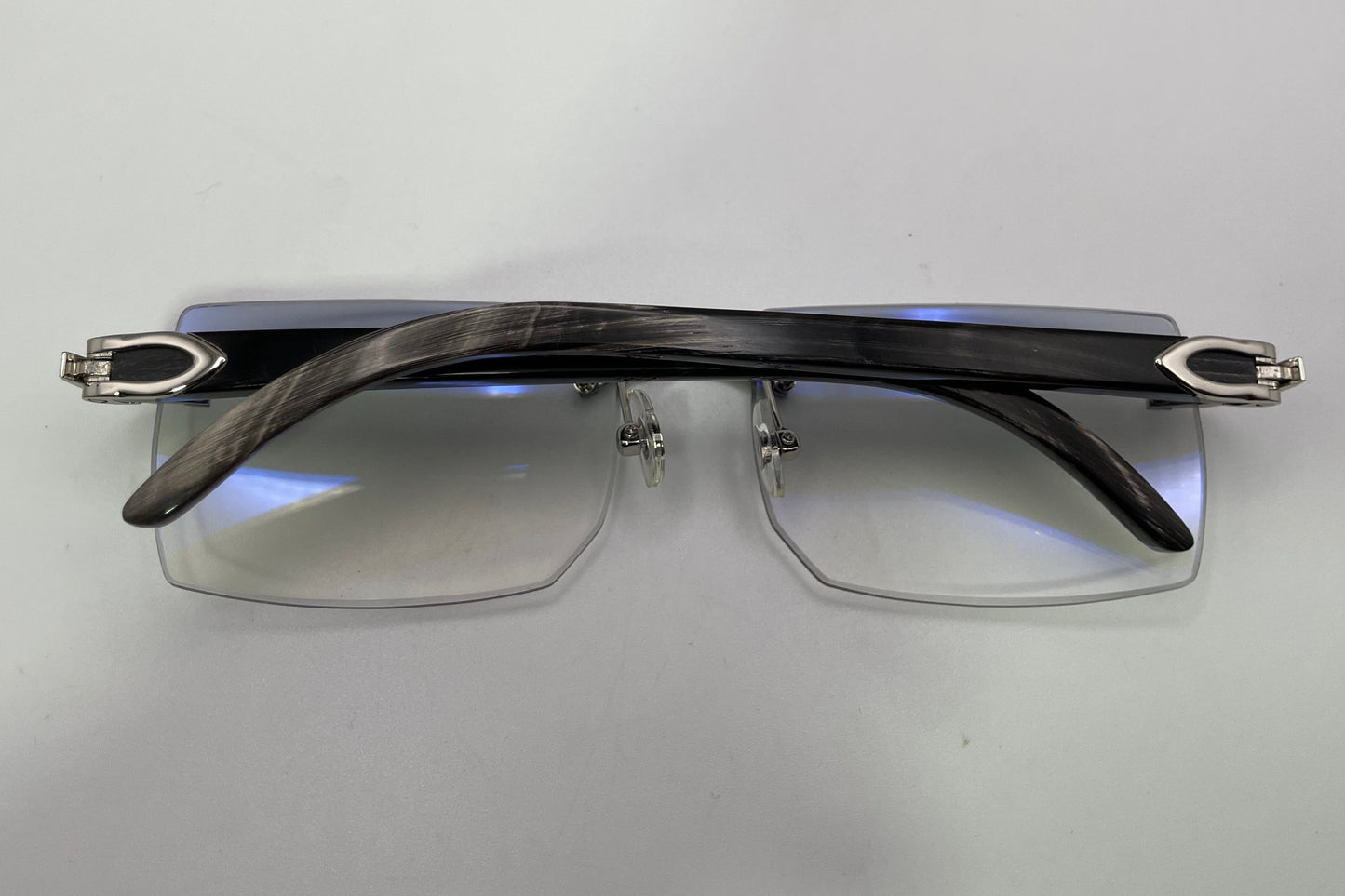 C Decor - Silver Black Buffs w/ Light Gray Faded Lenses