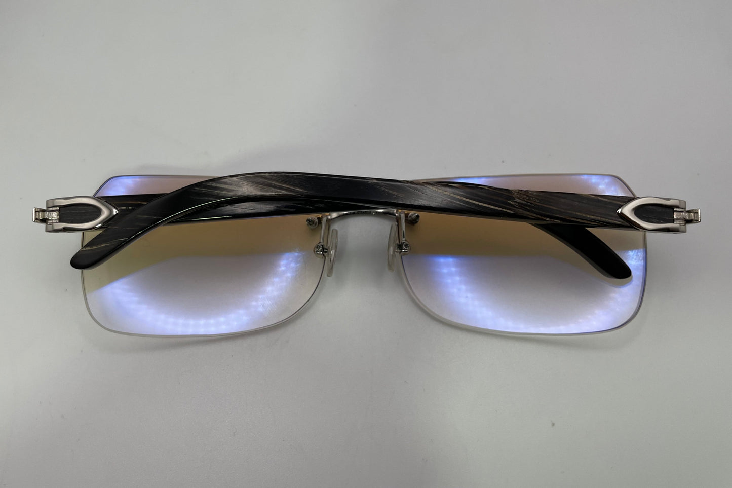 C Decor - Silver Black Buffs w/ Light Brown Faded Lenses