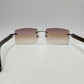 C Decor - Silver Black Buffs w/ Brown Faded Lenses