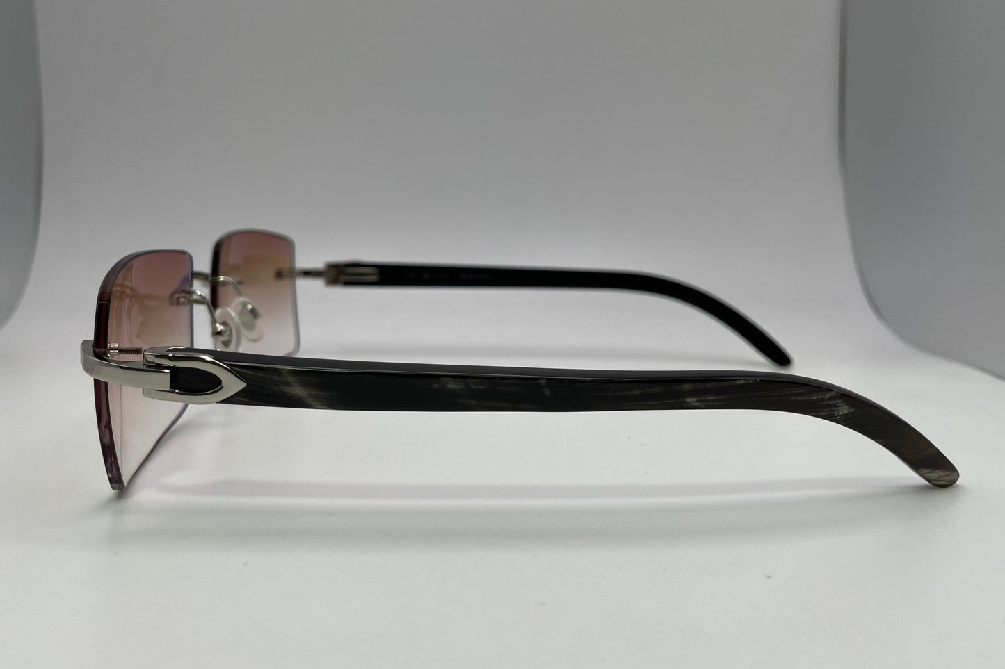 C Decor - Silver Black Buffs w/ Brown Faded Lenses